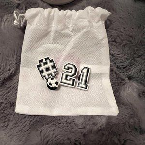 NEW CROCS JIBBITZ CHARMS (4 total) #21, Soccerball